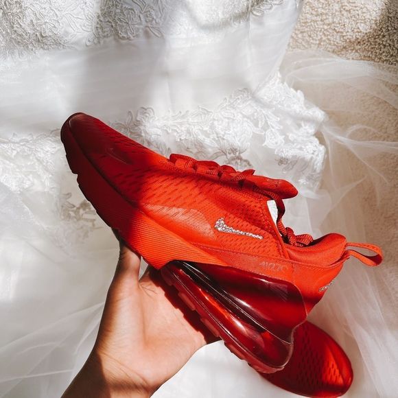 Nike Shoes - Air max 270 custom pink Swarovski crystal